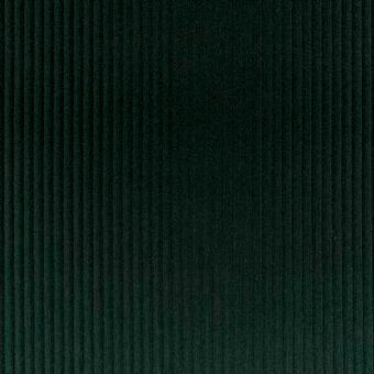 Dark green corduroy fabric texture with vertical ribbing, displaying a “moroso” label and “forest” color code, studio lighting.